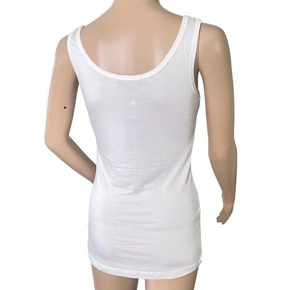 Tart Collections White Tank Top, Soft Fabrication Size MED - Picture 6 of 8